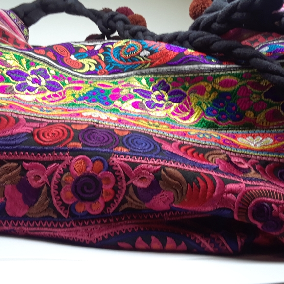 Hand Embroidered  Boho Handbag - Picture 7 of 8